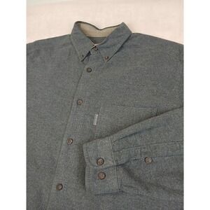 Woolrich Large Mens Shirt Chamois Gray Has Defects Outdoor